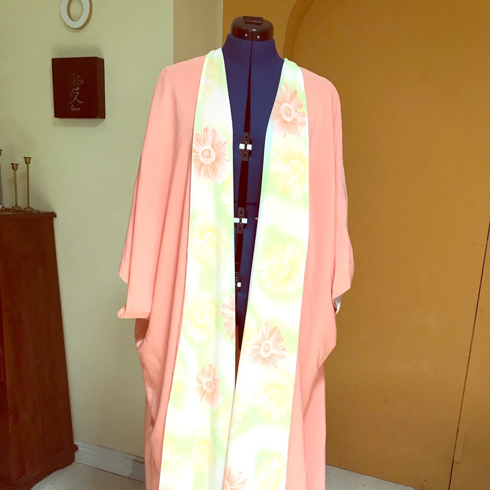 Reversible Kimono style shawl